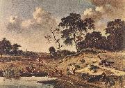 WYNANTS, Jan Landscape with Dune er oil painting